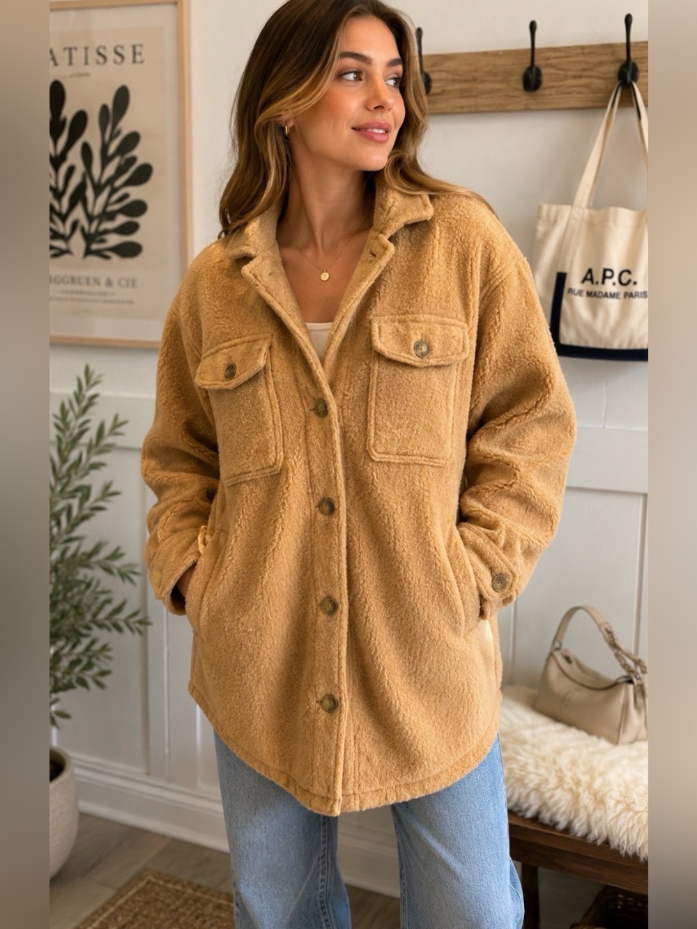 Old Navy Women’s Cozy Sherpa Shacket